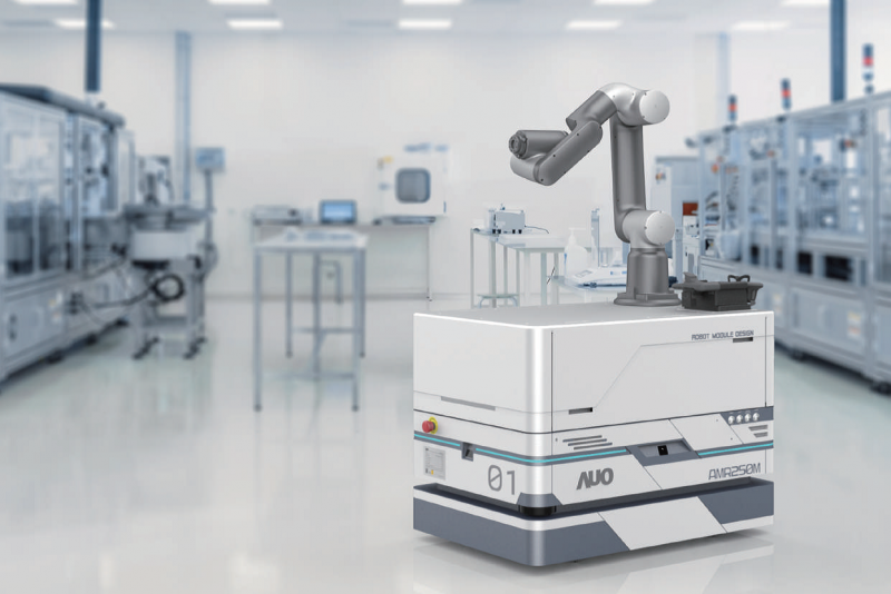 金世豪整合AI人工智慧、IoT物聯網與Cloud雲端平台服務，開發模組化AMR 250M自主移動機器人，滿足多元自動化生產需求，在智慧工廠中扮演著串接和搬運的角色